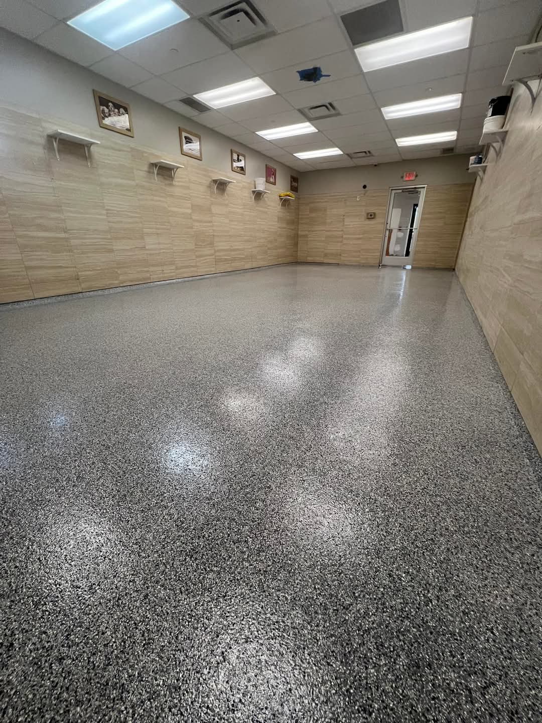 Eco-friendly floor coating installation